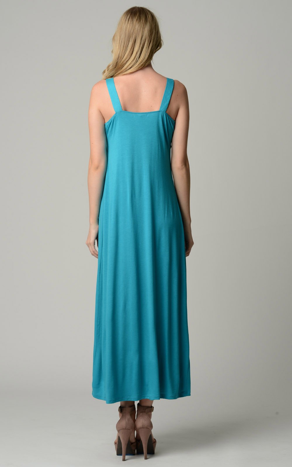 Women's Empire Waist Maxi Dress - YuppyCollections