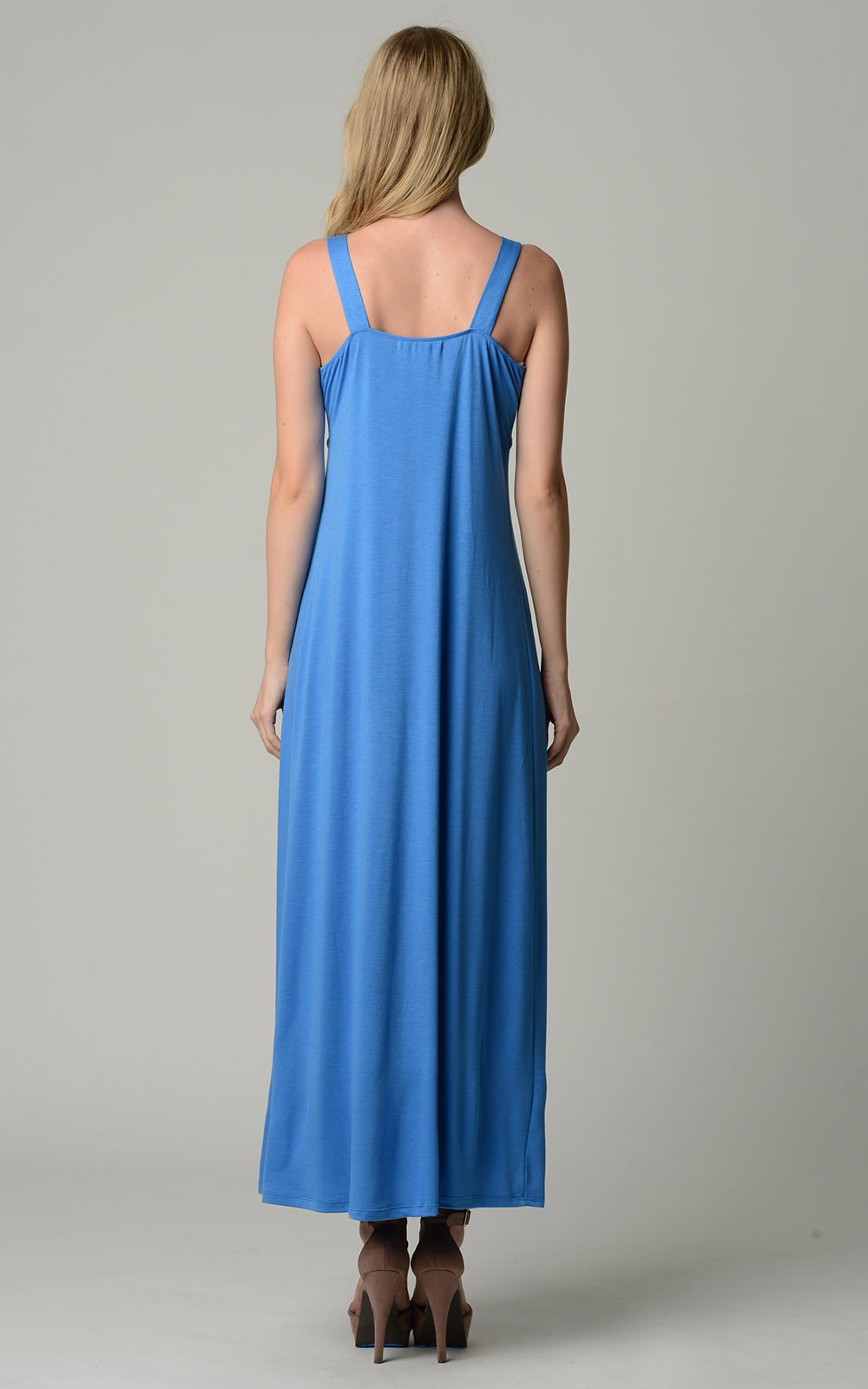 Women's Empire Waist Maxi Dress - YuppyCollections