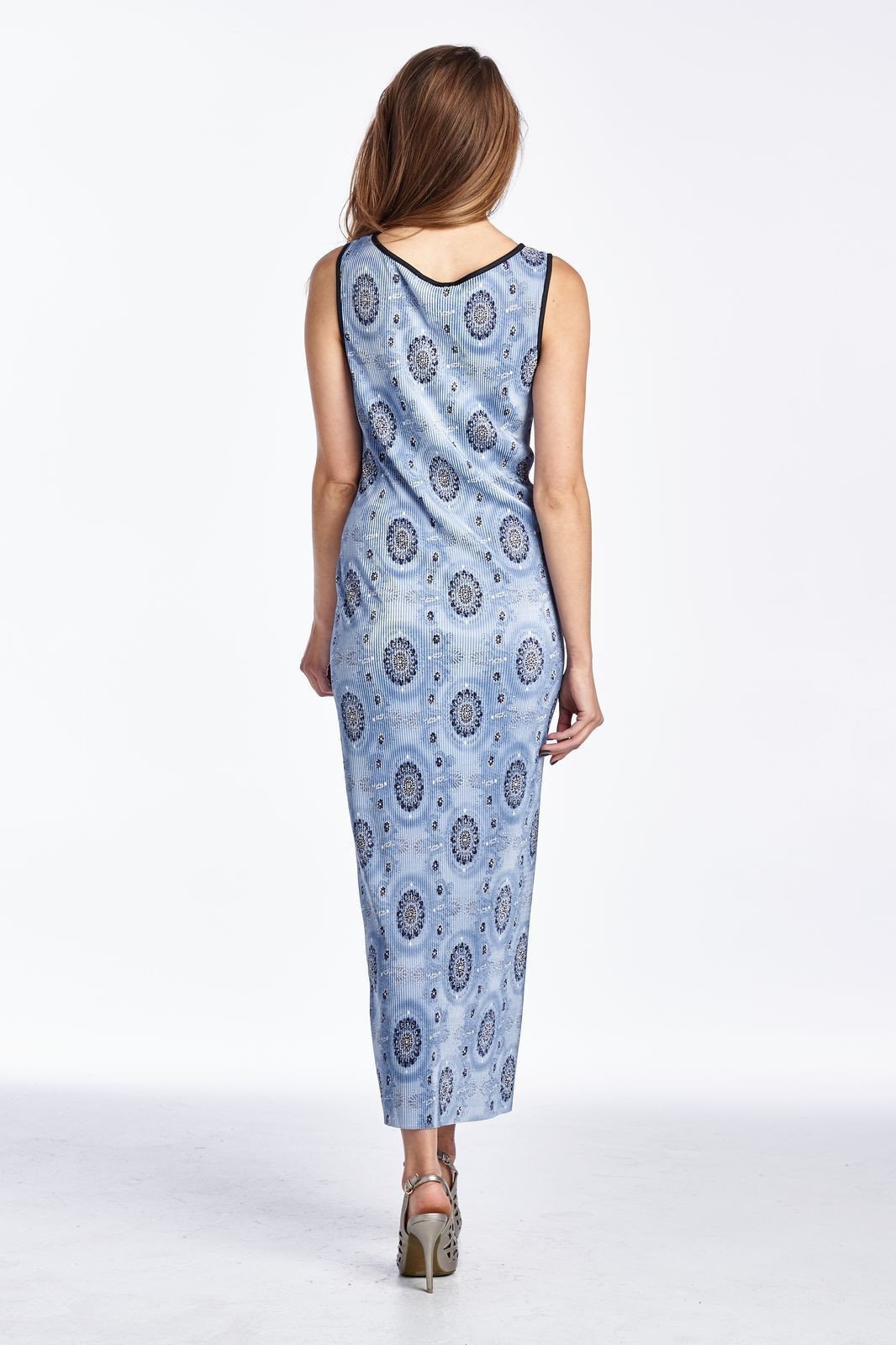 Women's Woven Printed Medallion Maxi Dress - YuppyCollections