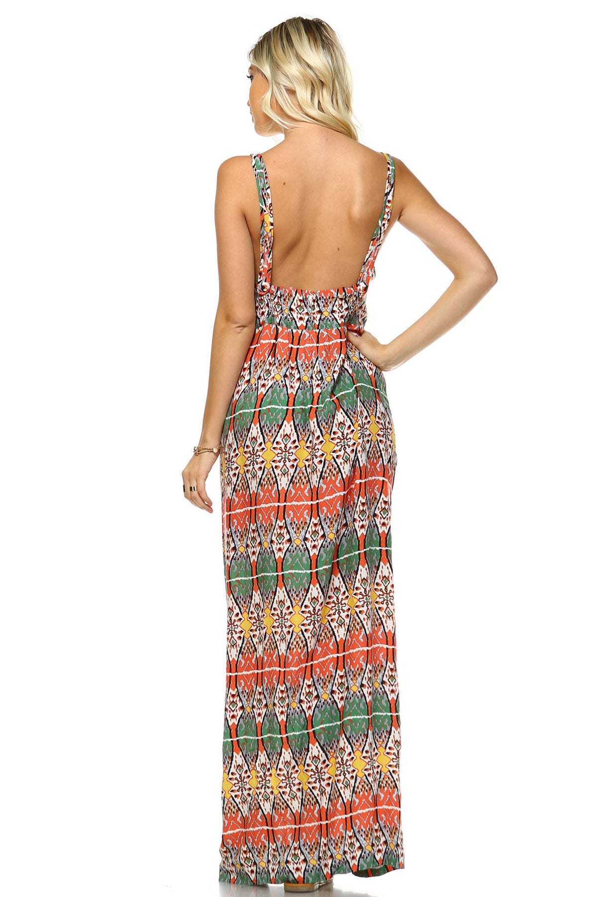 Women's Printed Maxi Dress - YuppyCollections