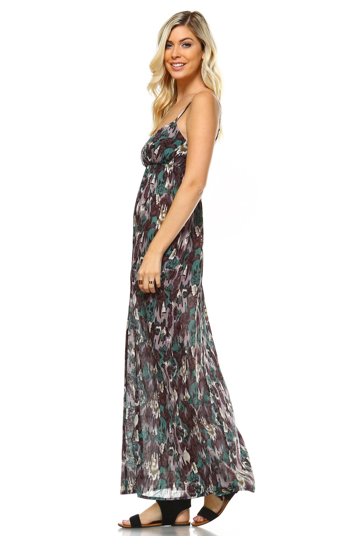 Women's Printed Maxi Dress - YuppyCollections