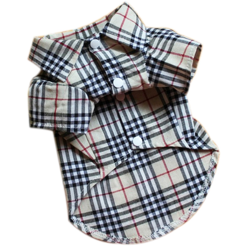 Furberry Checkered Button Up | Dog Clothing - YuppyCollections