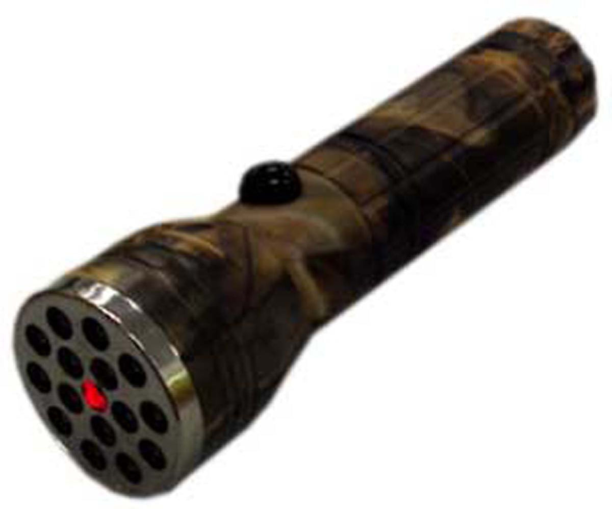 15 LED Flashlight with Red Pointer - Woodland Camouflage - 5 Inches Long  (FAROL: FL58-L15LC) - YuppyCollections