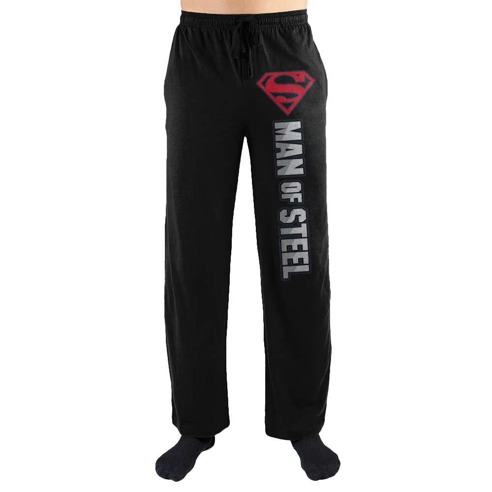 Superman Man Of Steel Symbol Print Men's Sleepwear Lounge Pants - YuppyCollections