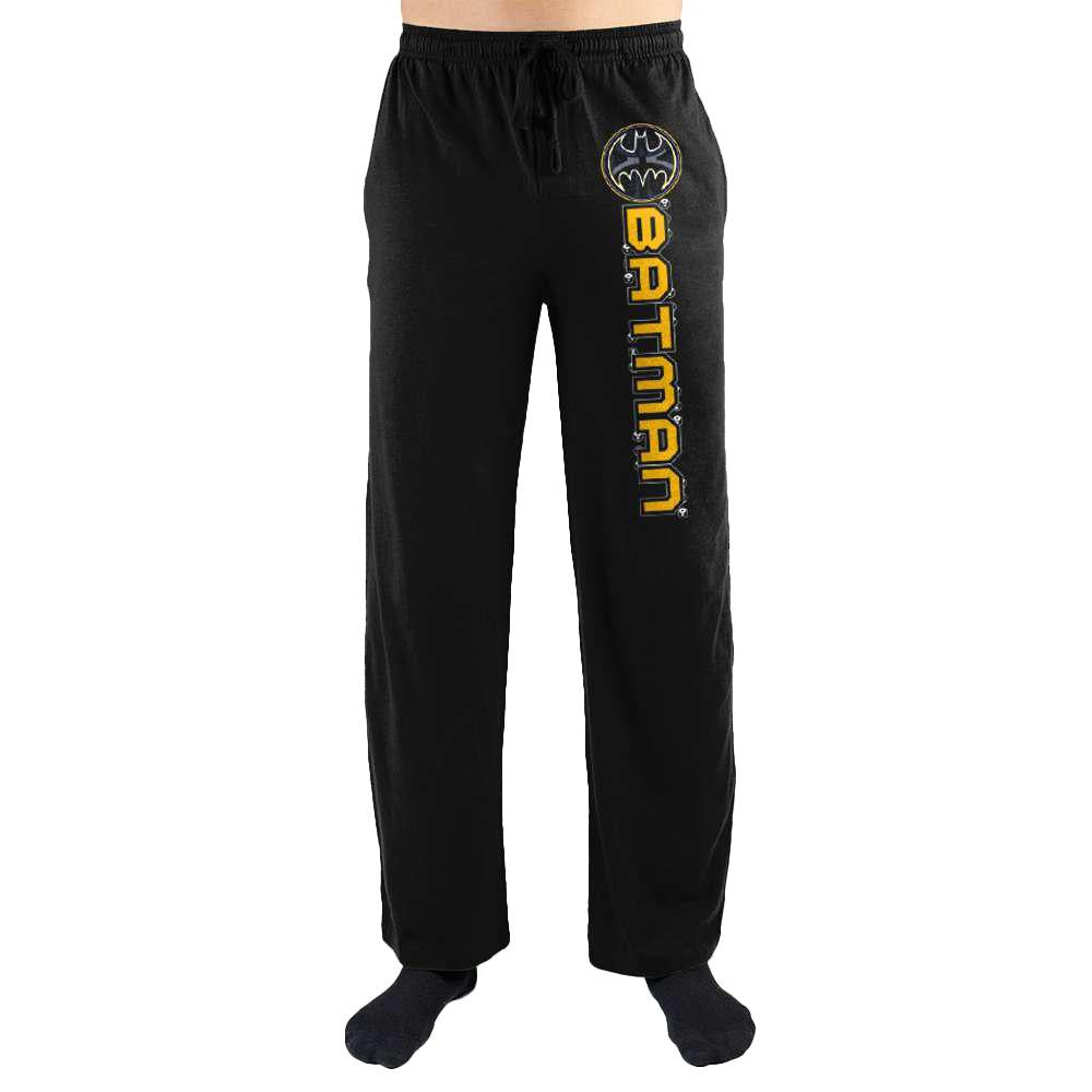 Batman DC Comics Logo Racing Stripe Night Lounge Sleep Pants For Men - YuppyCollections