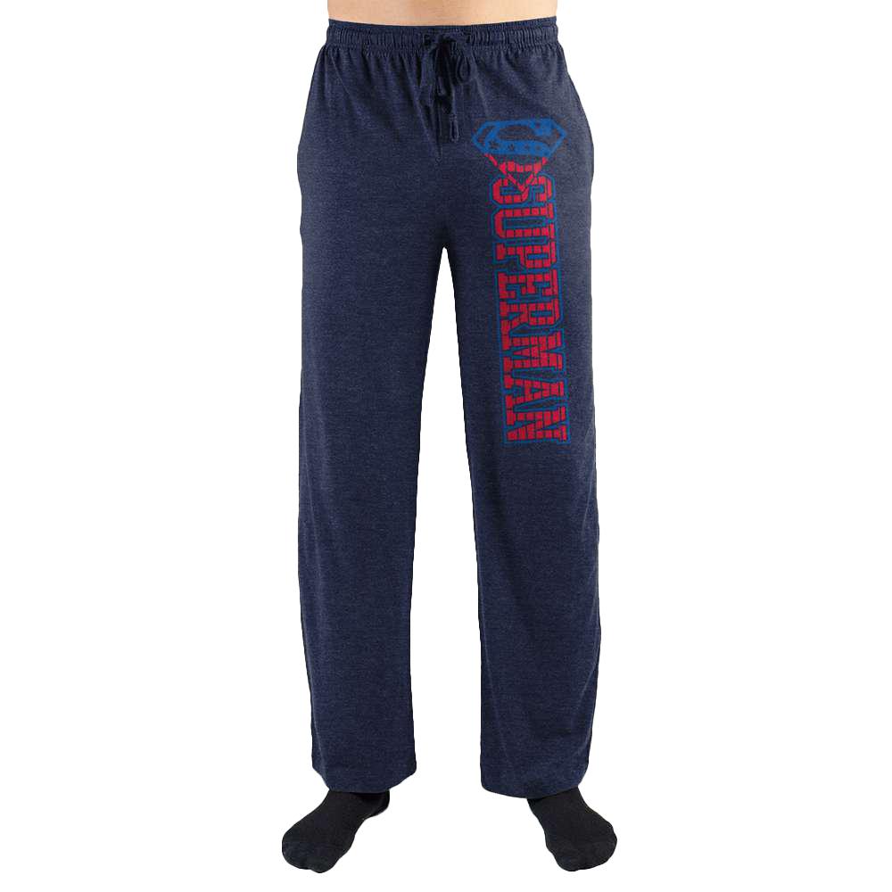 Superman S Logo Print Men's Loungewear Lounge Pants - YuppyCollections