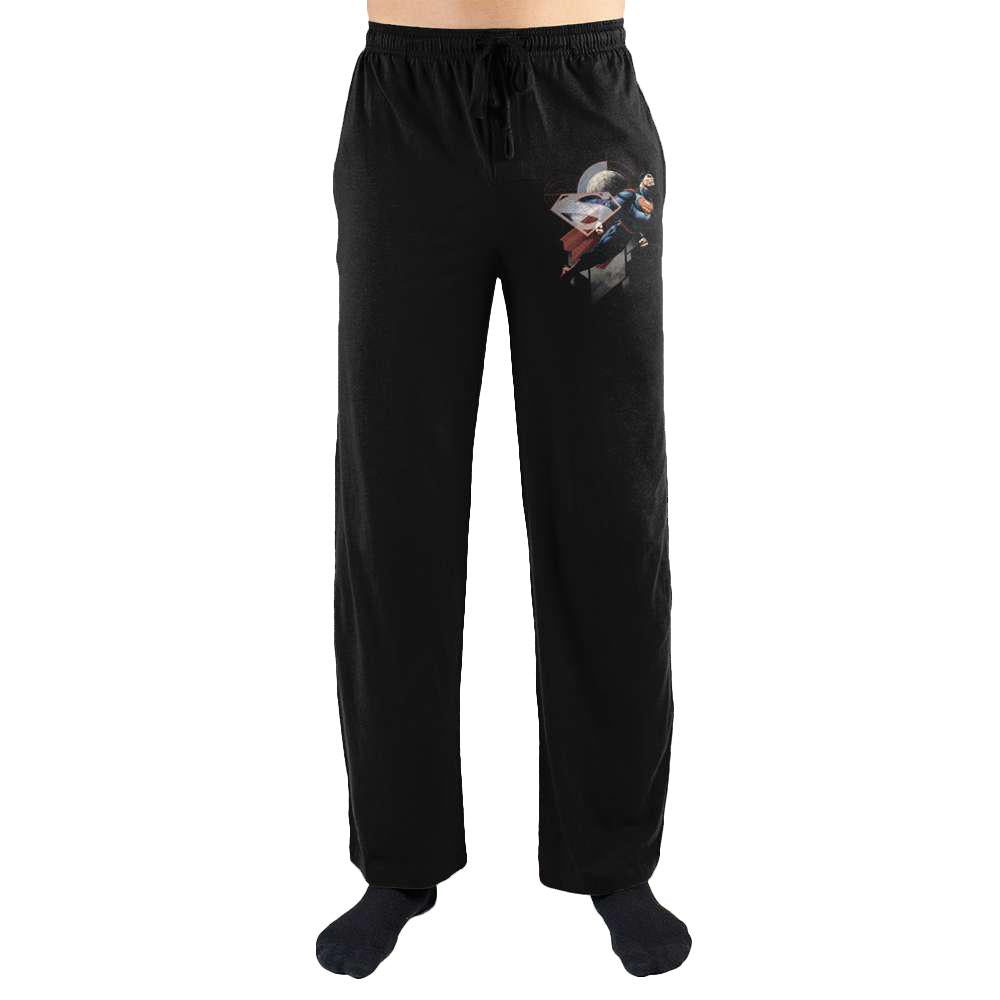 Superman S Emblem Flight Print Men's Loungewear Lounge Pants - YuppyCollections