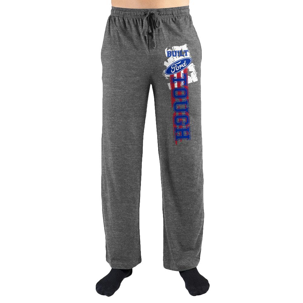 Built Ford Tough Americana Slogan Print Mens Loungewear Lounge Pants - YuppyCollections