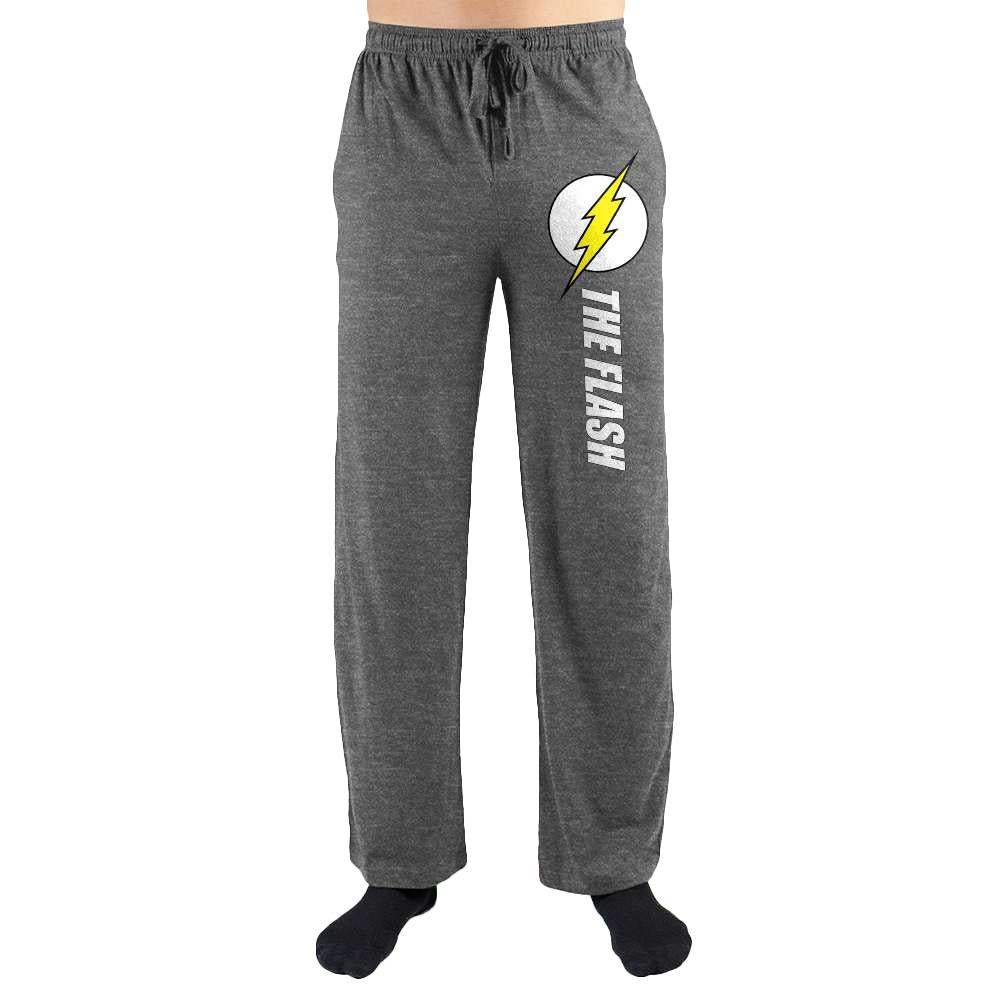 DC Comics The Flash Logo Print Mens Loungewear Lounge Pants - YuppyCollections