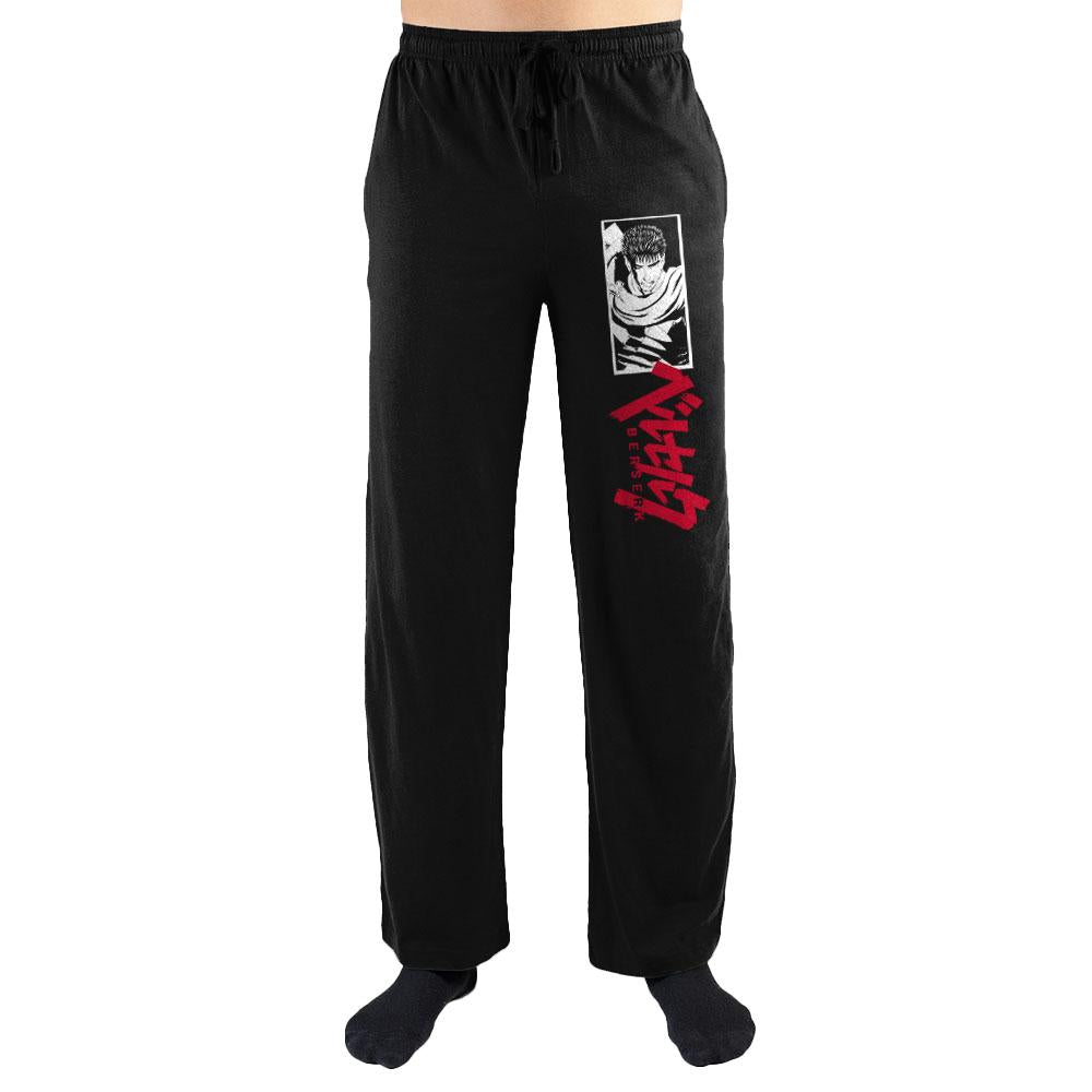 Crunchyroll Berserk Guts Anime Manga Logo Print Mens Loungewear Lounge Pants - YuppyCollections