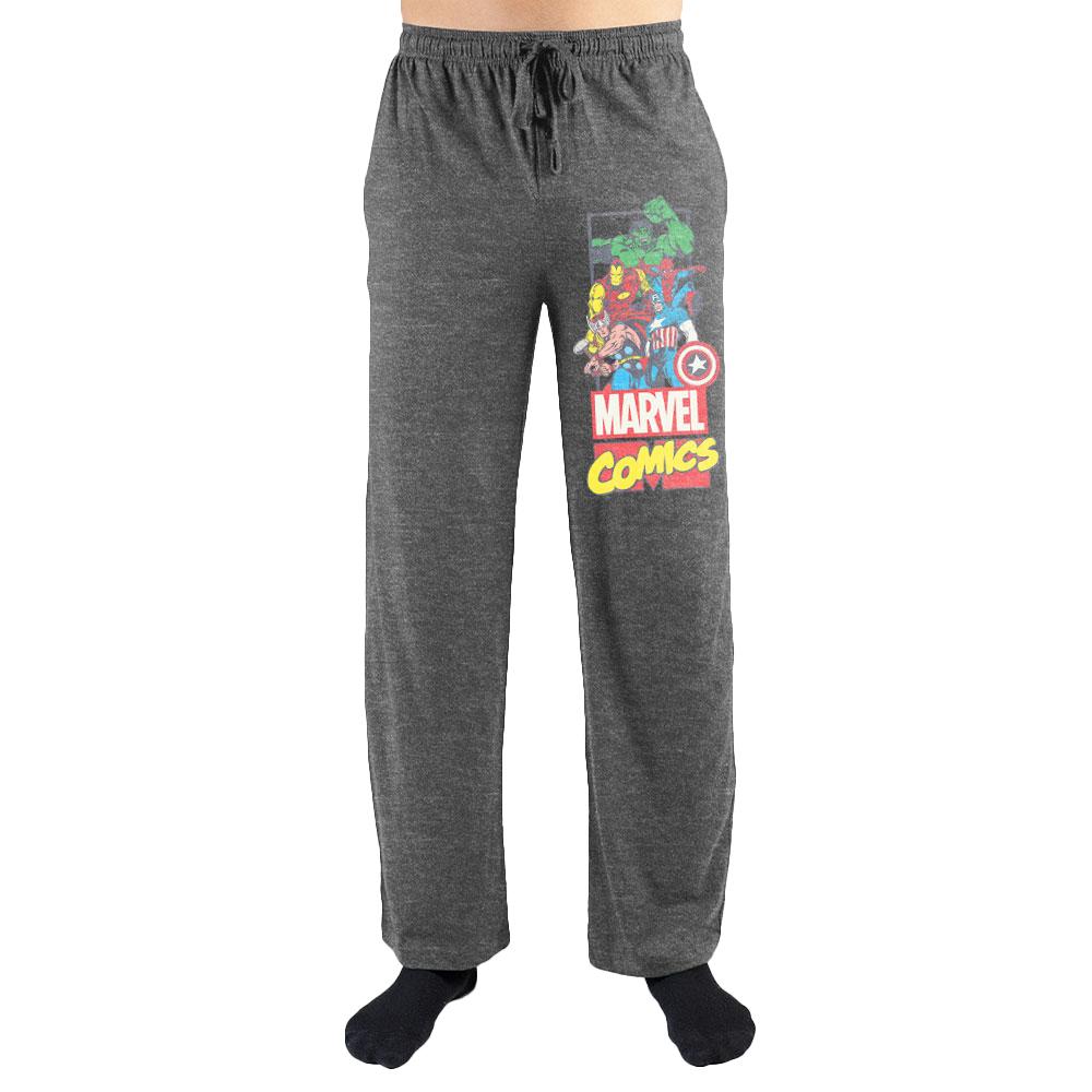 Marvel Comics Avengers Print Men's Loungewear Lounge Pants - YuppyCollections