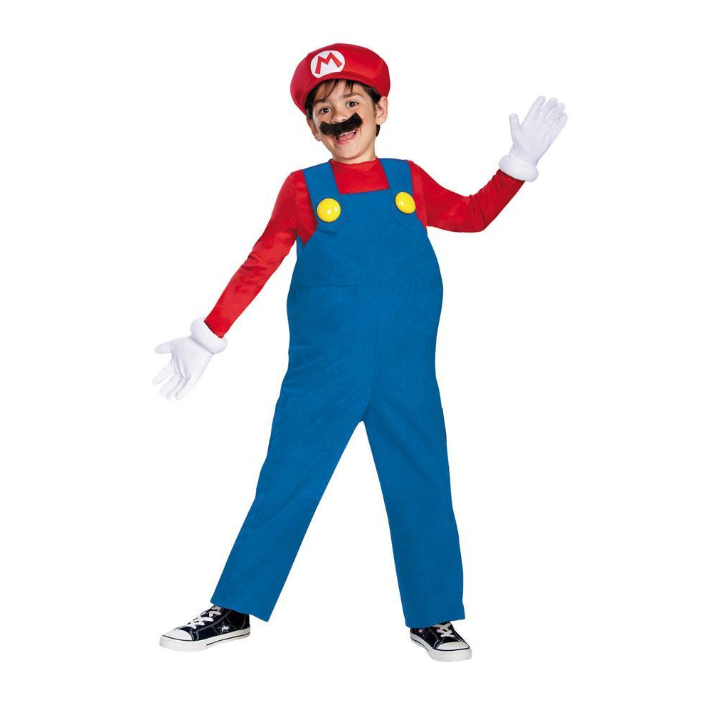 Mario Bros Deluxe Boys Costume Large 10-12 - YuppyCollections