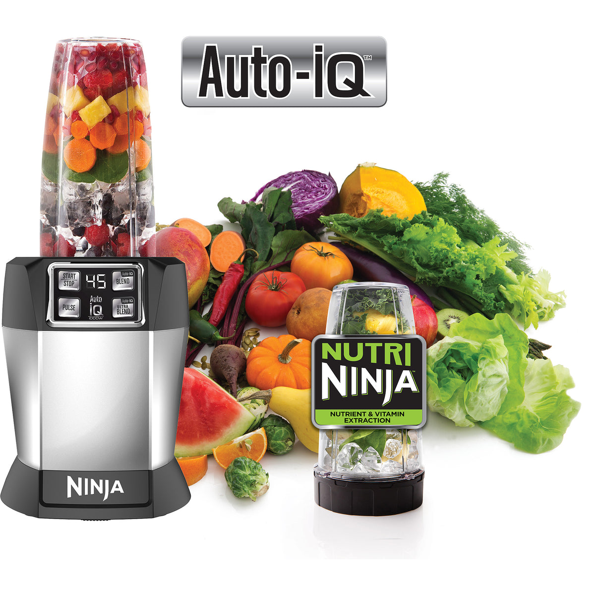 Nutri Ninja Nutrient Extraction Single Serve Blender with Auto IQ (BL480)Nutri Ninja Nutrient Extraction Single Serve Blender with Auto IQ (BL480) - YuppyCollections