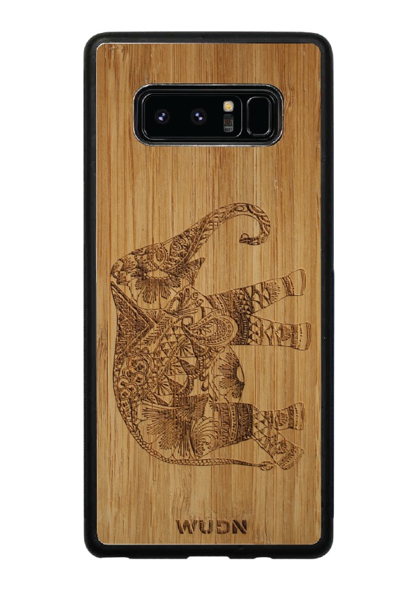 Slim Wooden Phone Case | Bamboo Elephant - YuppyCollections