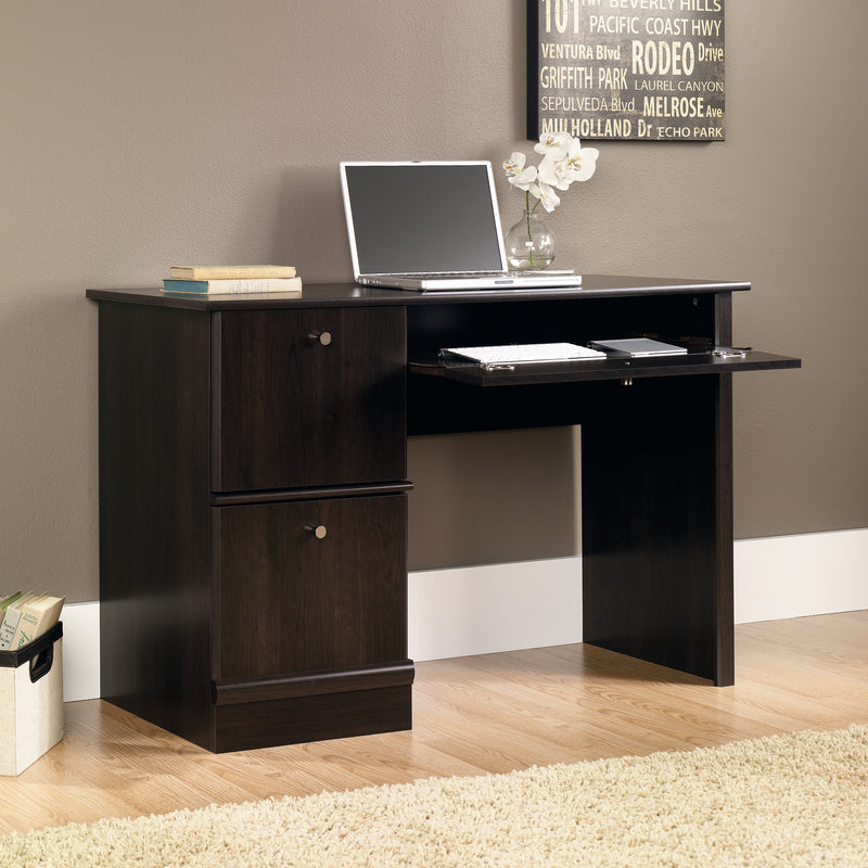 Sauder Computer Desk, Cinnamon CherrySauder Computer Desk, Cinnamon Cherry - YuppyCollections