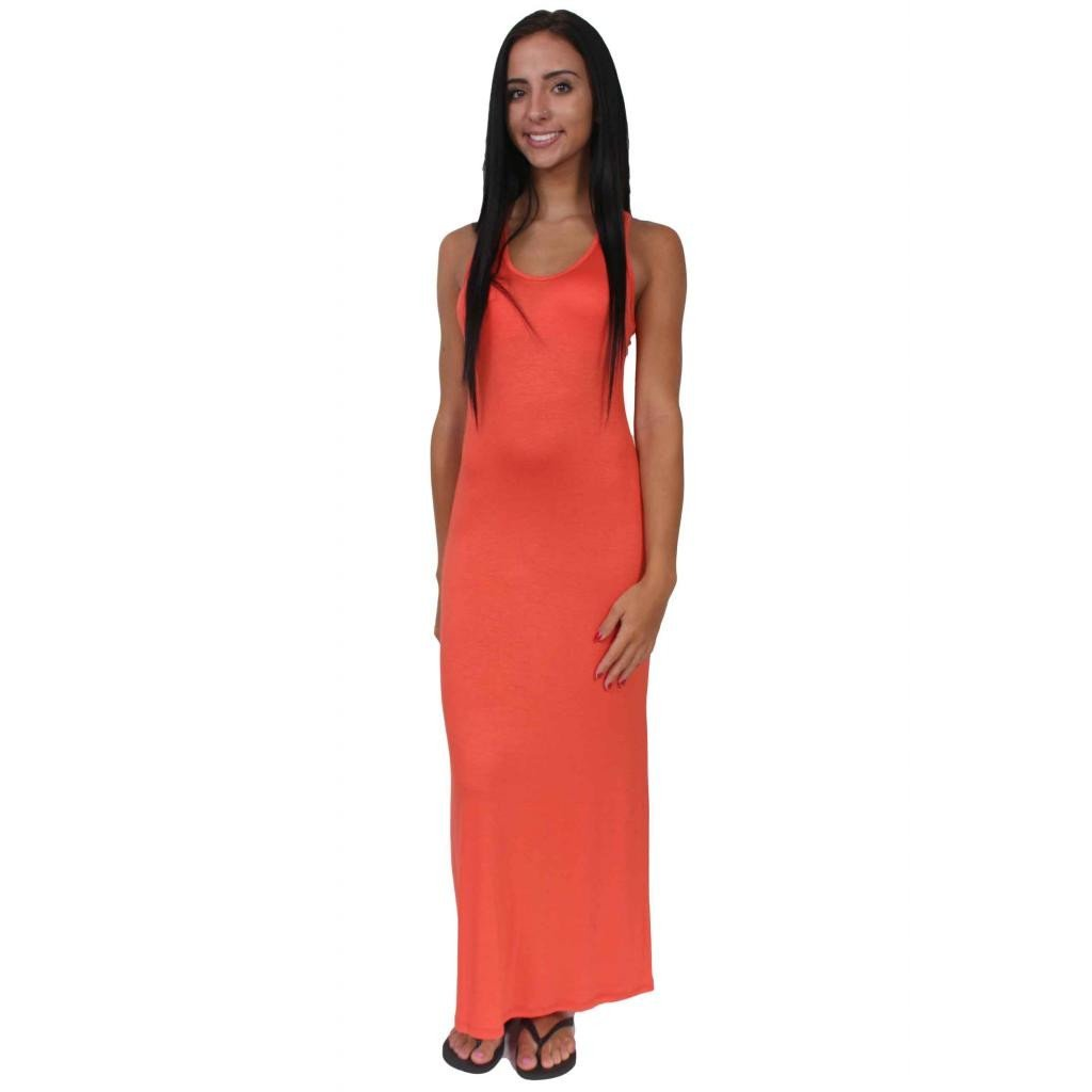 Women's Maxi Dress Tie Dye Long Sleeveless Tank - YuppyCollections