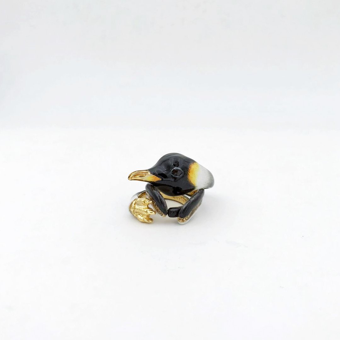 Mary Lou Penguin Ring - YuppyCollections