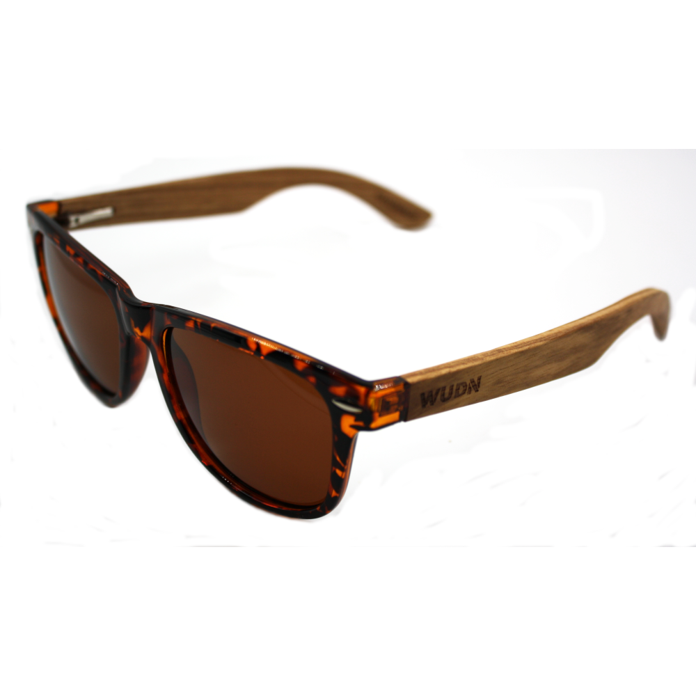 Men & Women's Handmade Zebra Wood Tortoise Sunglasses - Brown Polarized Lenses - YuppyCollections