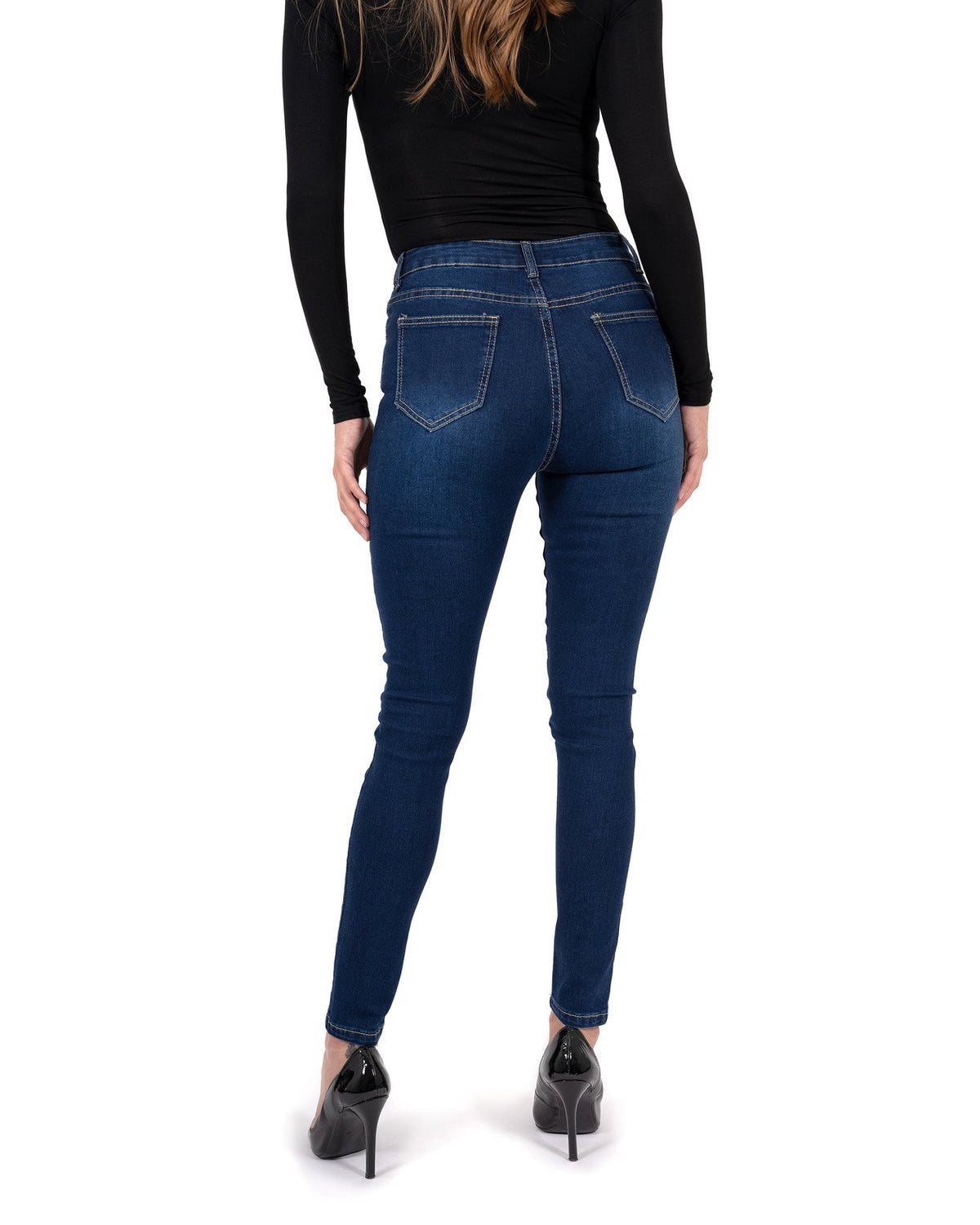 Alexis High Waisted Skinny Jeans - YuppyCollections