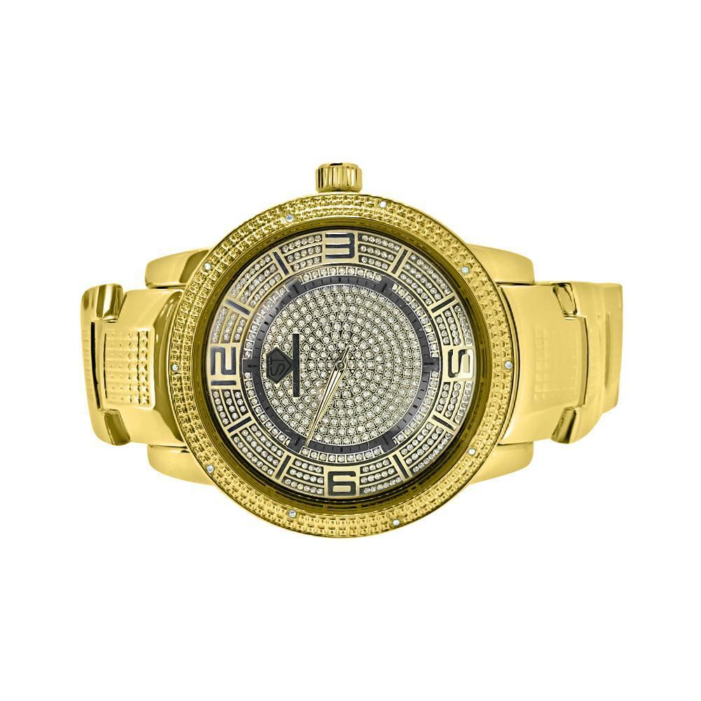 Nice Gold Super Techno Hip Hop Diamond Watch - YuppyCollections