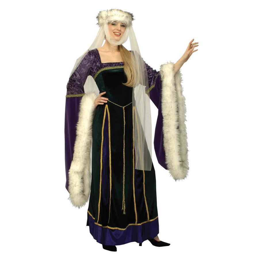 Medieval Lady Adult Costume Med. 8-12 - YuppyCollections