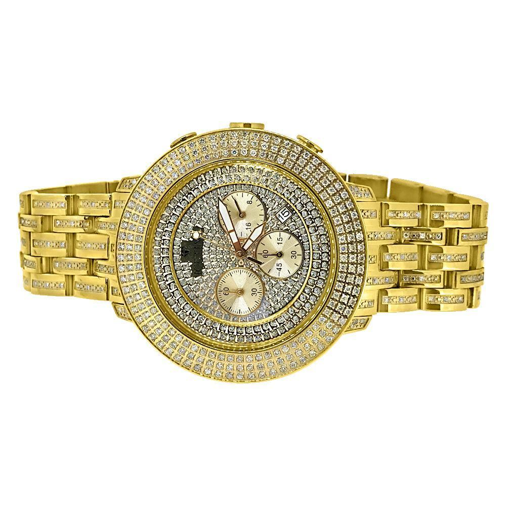 4.00 Carat Diamond Prince Gold Watch by IceTime - YuppyCollections