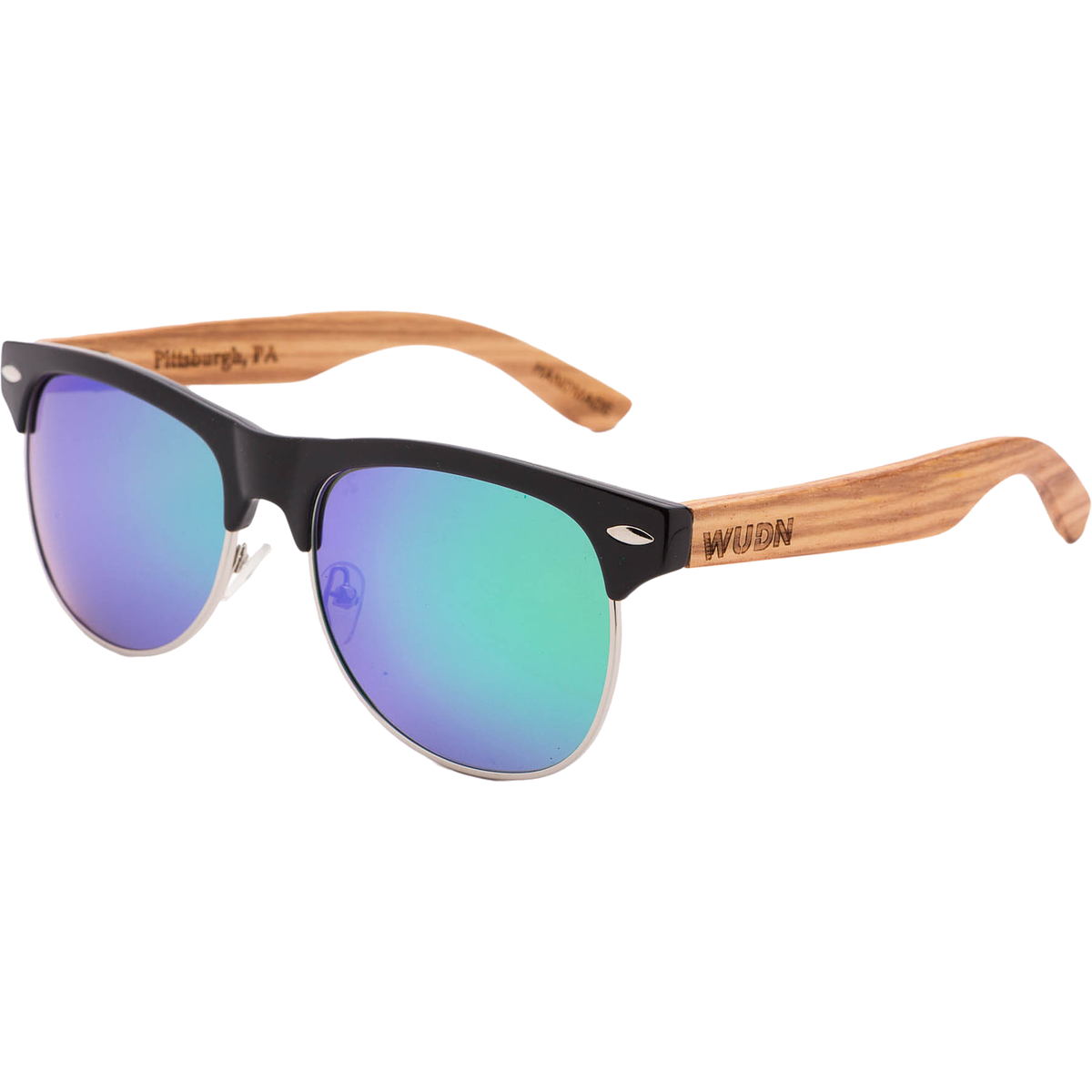 Mens & Women's Vintage Hybrid Zebra Wood Sunglasses - Polarized Lenses - YuppyCollections