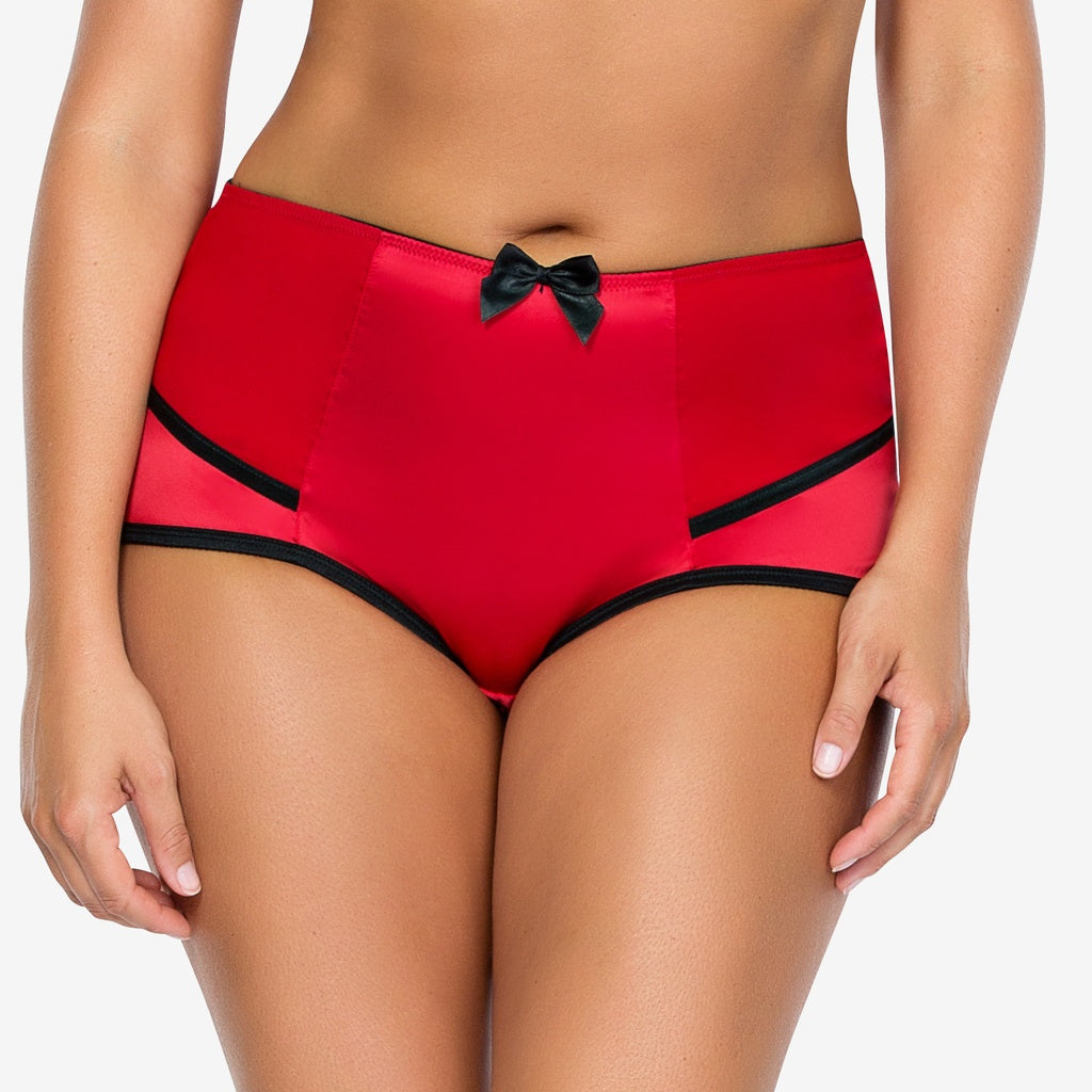 Parfait Charlotte Highwaist Brief in Red&Black - YuppyCollections