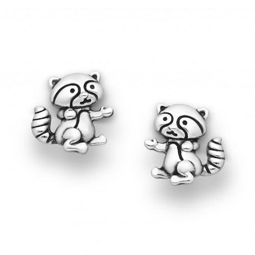 Little Raccoon Sterling Silver Earrings - YuppyCollections