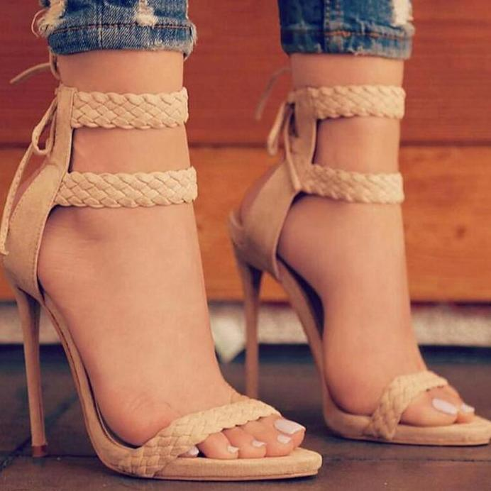 Summer Heeled Strap Sandals - YuppyCollections