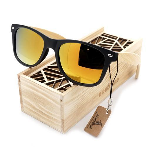 The "Say Cheese" - Bamboo Sunglasses - YuppyCollections