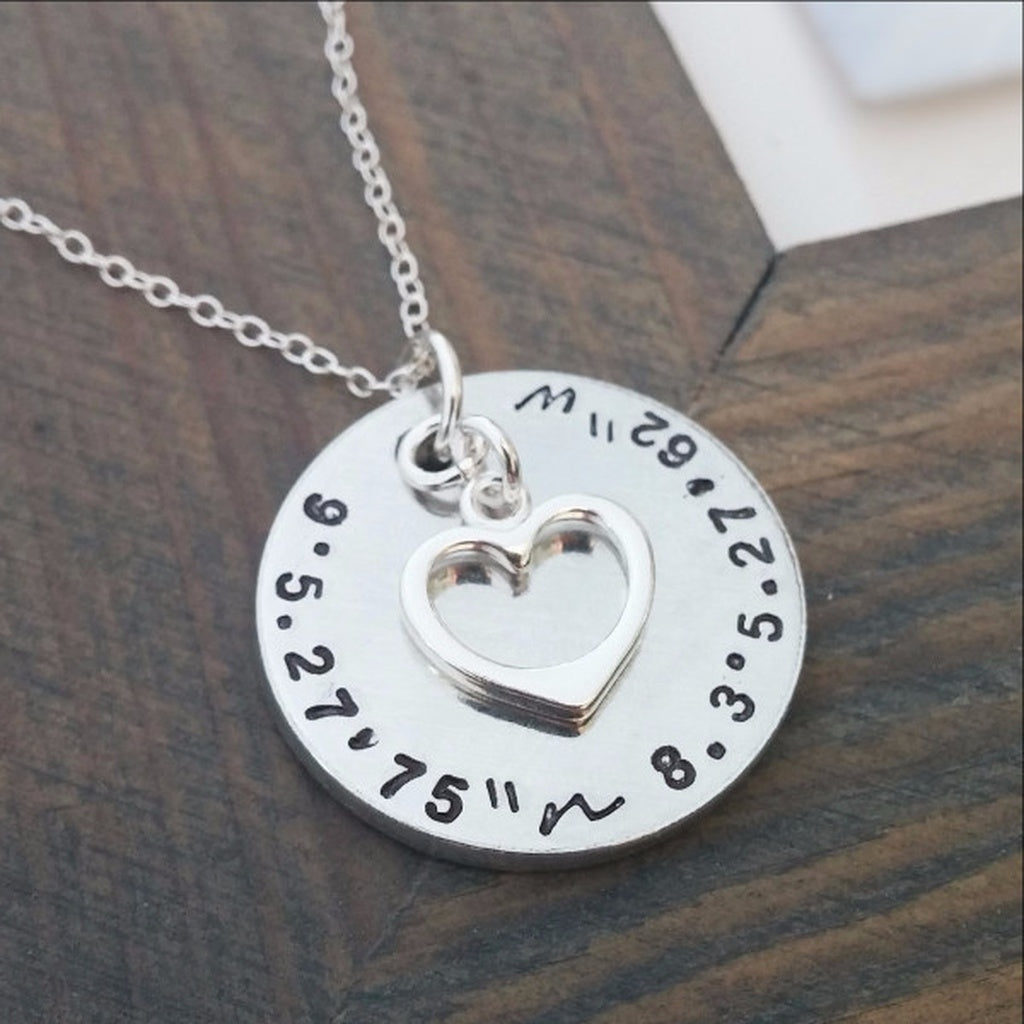 Personalized Coordinates Necklace - YuppyCollections