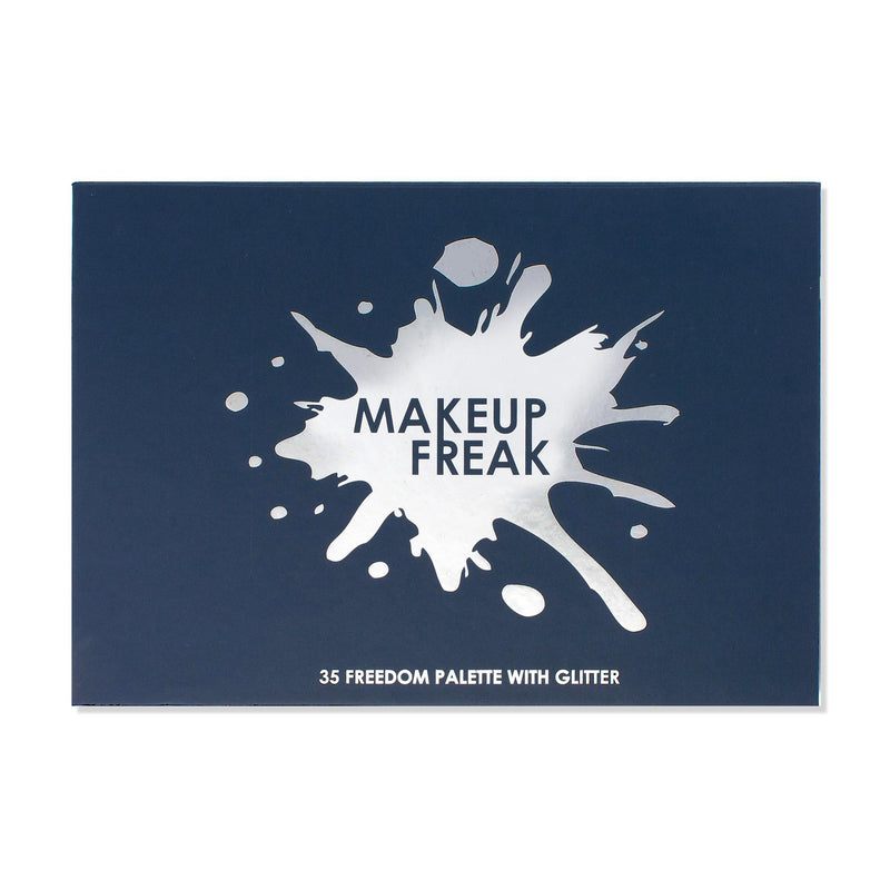 Makeup Freak FREEDOM 35 Color Pigmented Eyeshadow Palette with Glitter Summer - YuppyCollections