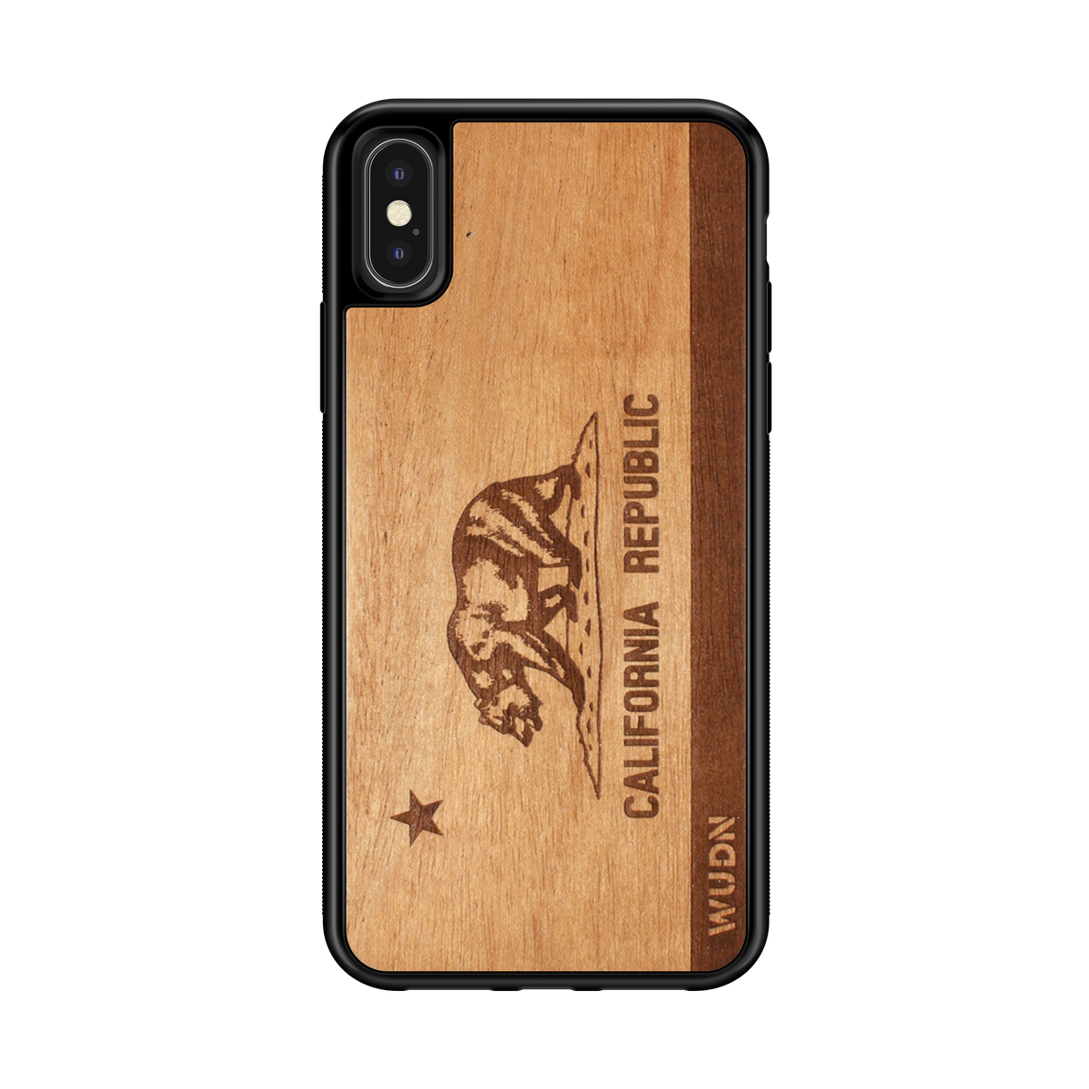 Slim Wooden Phone Case | California Republic - YuppyCollections