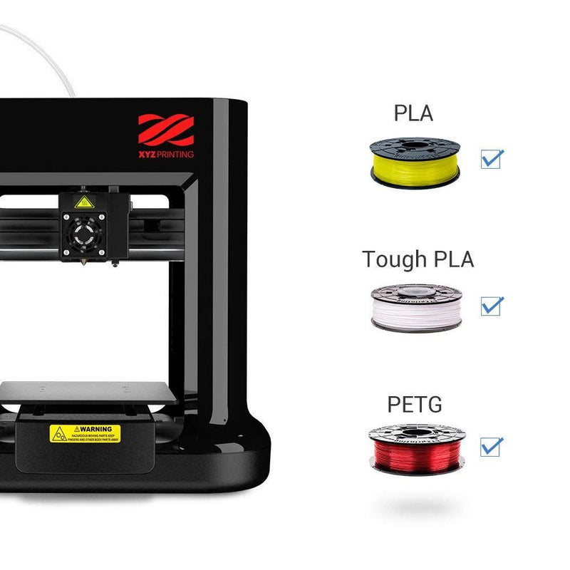 XYZprinting da Vinci Mini Wireless 3D Printer-6"x6"x6" Volume (Includes: 300g Filament, PLA/Tough PLA/PETG/Antibacterial PLA) Upgradable to print Metallic/Carbon PLA - YuppyCollections