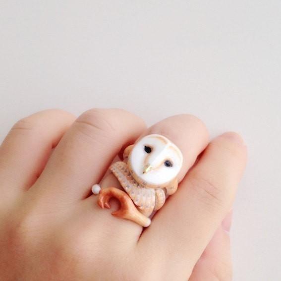 Mary Lou Owl Ring - YuppyCollections