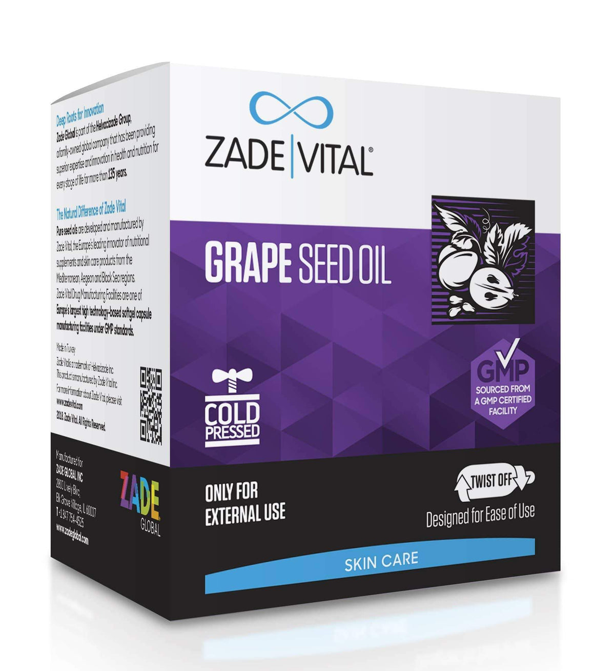 Grape Seed Oil - 30 Twist-Off Softgels - YuppyCollections