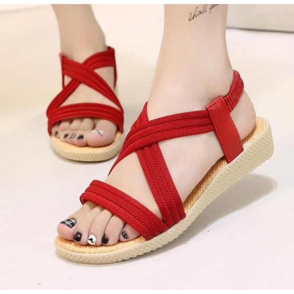 Summer Casual Beach Style  Sandals in Black - YuppyCollections