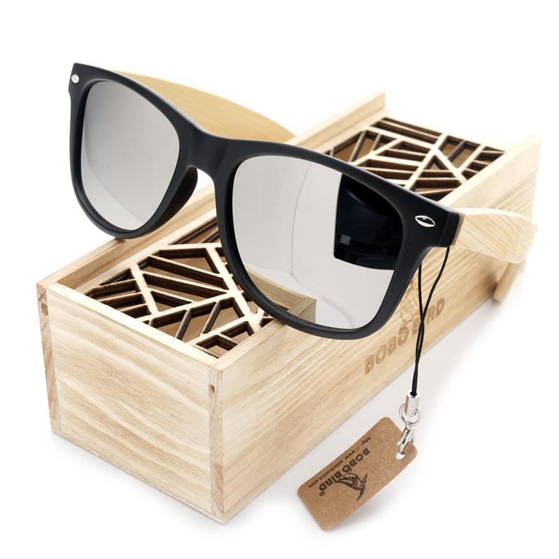 The "Say Cheese" - Bamboo Sunglasses - YuppyCollections