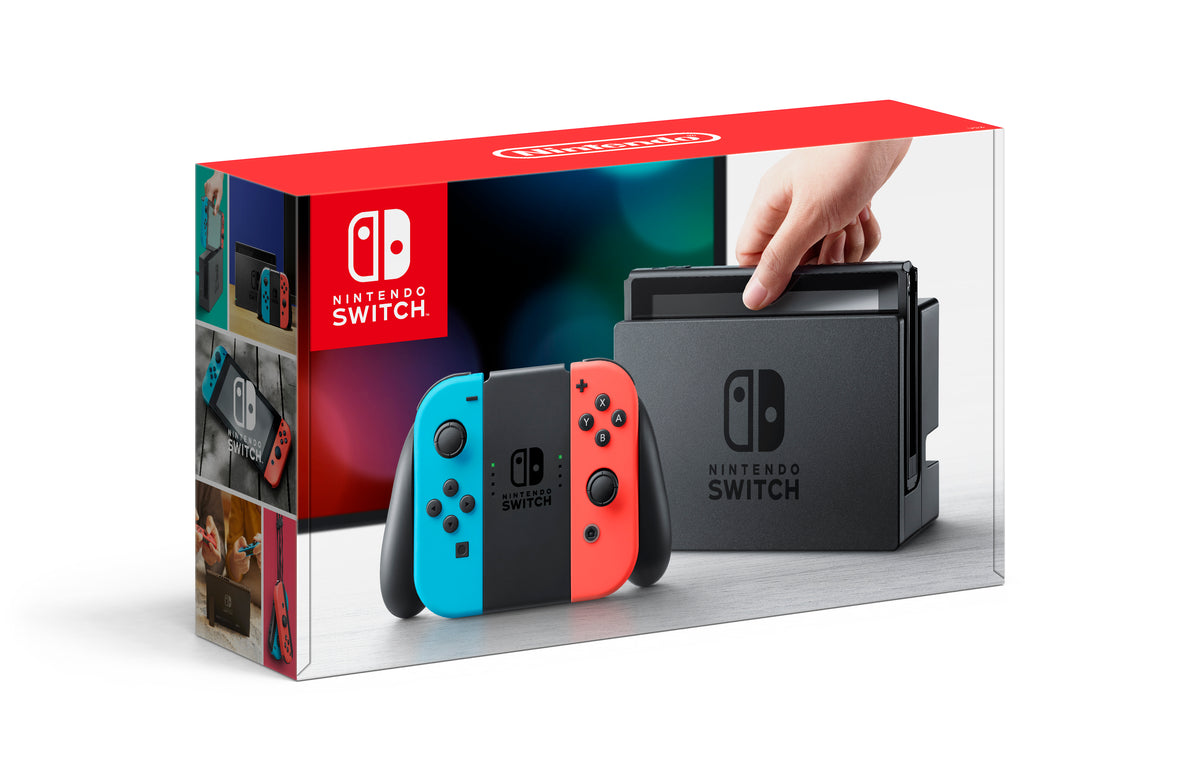 Nintendo Switch Console with Neon Blue & Red Joy-Con, HACSKABAANintendo Switch Console with Neon Blue & Red Joy-Con, HACSKABAA - YuppyCollections