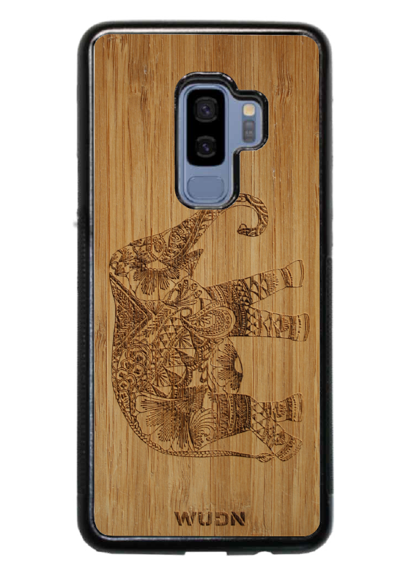 Slim Wooden Phone Case | Bamboo Elephant - YuppyCollections