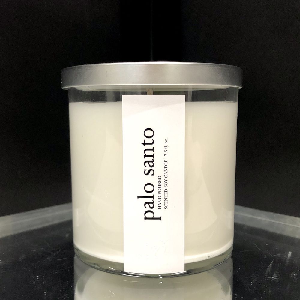 palo santo scented luxury soy candle - YuppyCollections