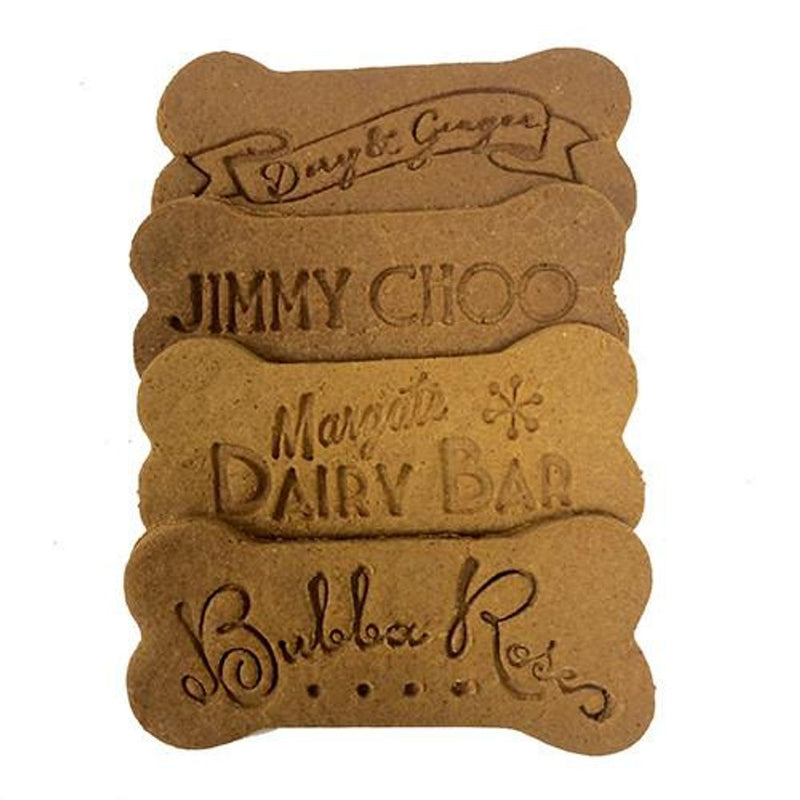 Individually Wrapped Custom Logo Bones (case of 12) WITH YOUR LOGO/DOG'S NAME! - YuppyCollections