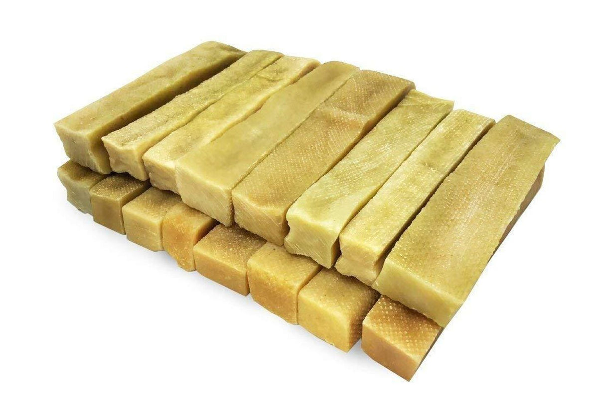 EcoKind Gold Yak Dog Chews | Grade A Quality, 100% Natural, Healthy & Safe For Dogs, Odorless, Approx. 1LB Bag With 3-4 Huge Pieces, Treat For Dogs, Keeps Dogs Busy & Enjoying, Indoors & Outd