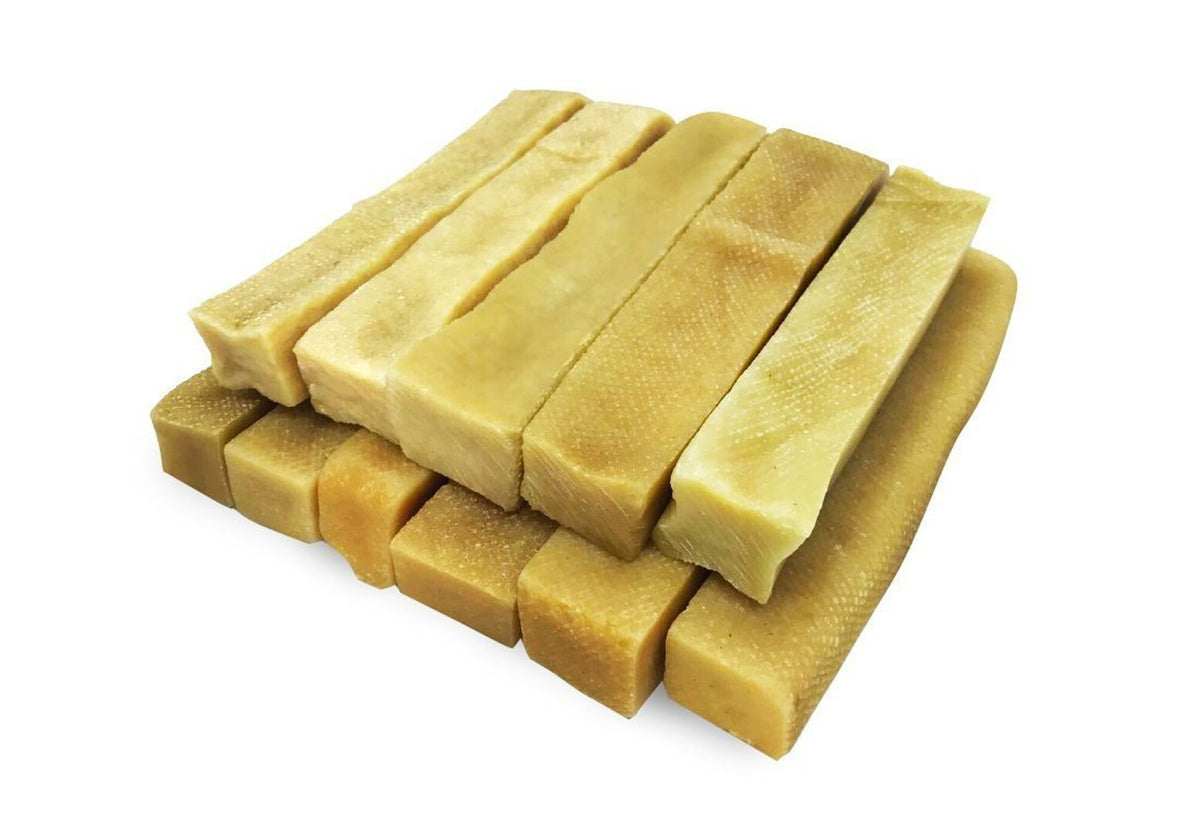 EcoKind Gold Yak Dog Chews | Grade A Quality, 100% Natural, Healthy & Safe For Dogs, Odorless, Approx. 1LB Bag With 3-4 Huge Pieces, Treat For Dogs, Keeps Dogs Busy & Enjoying, Indoors & Outd