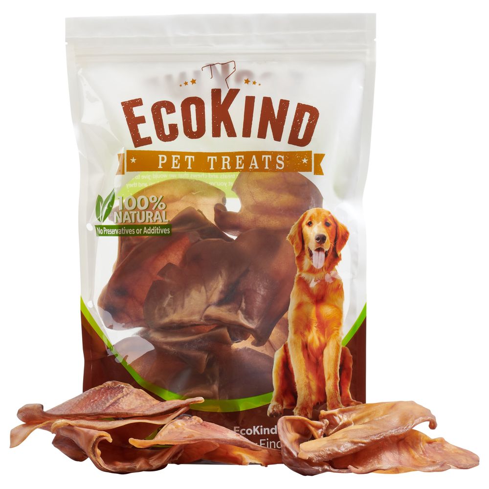 Brazilian Pig Ears by EcoKind Dog Treats and Chews Thick-Cut, All Natural Dog Treats - YuppyCollections