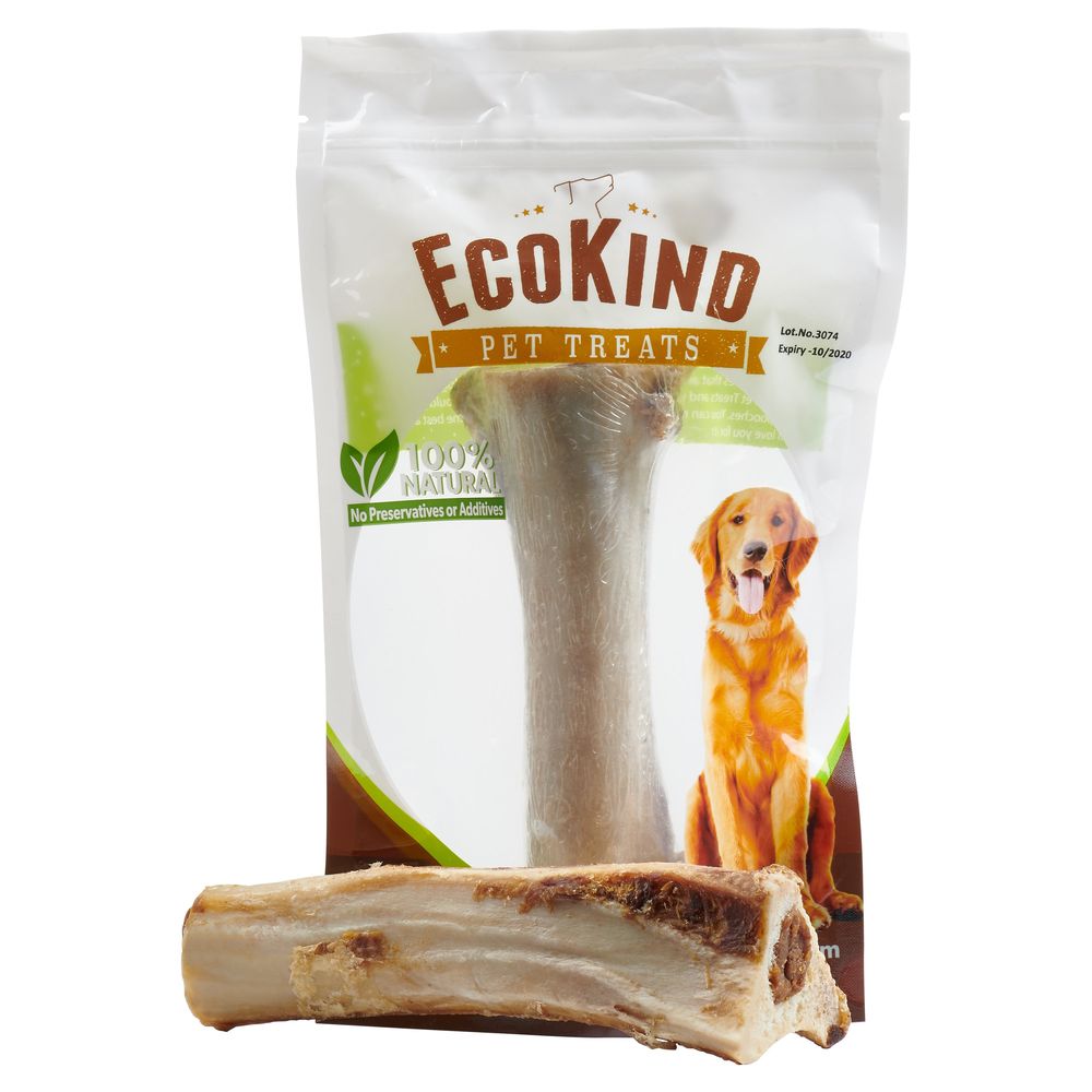 Healthy Stuffed Shin Bone for Dogs – Large Filled Dog Bones for All Breeds – Dig - YuppyCollections