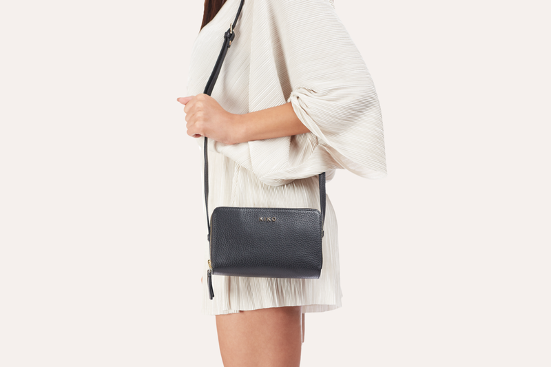 Zip Around Crossbody Pebble - YuppyCollections