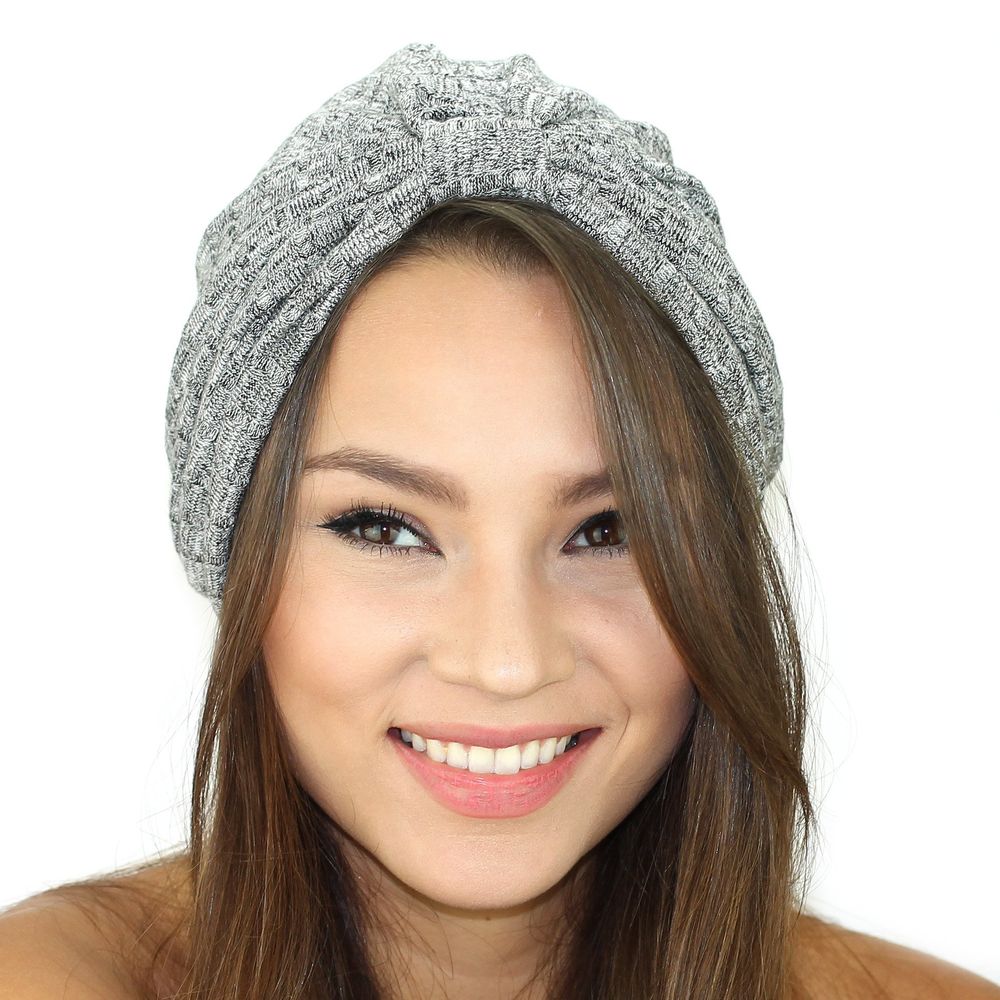 Rib Knit Sweater Turban - YuppyCollections