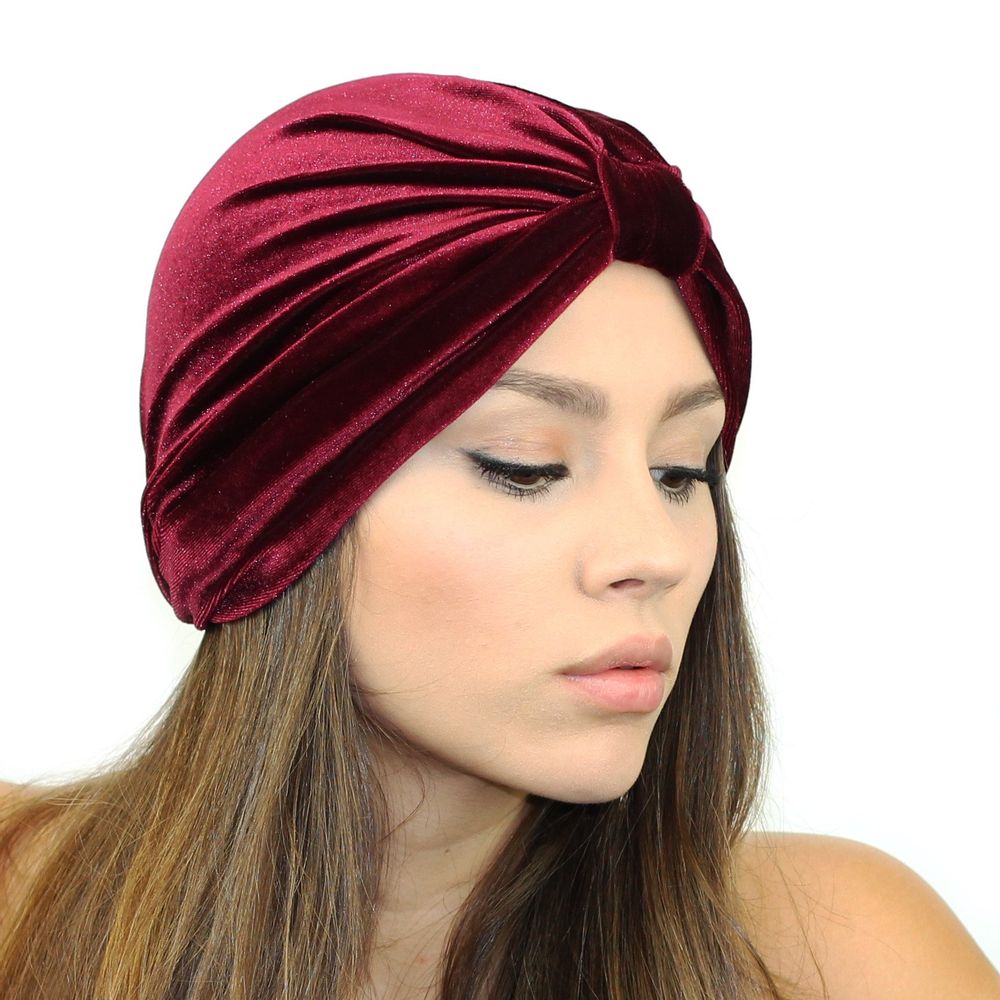 Stretch Velvet Turban - YuppyCollections